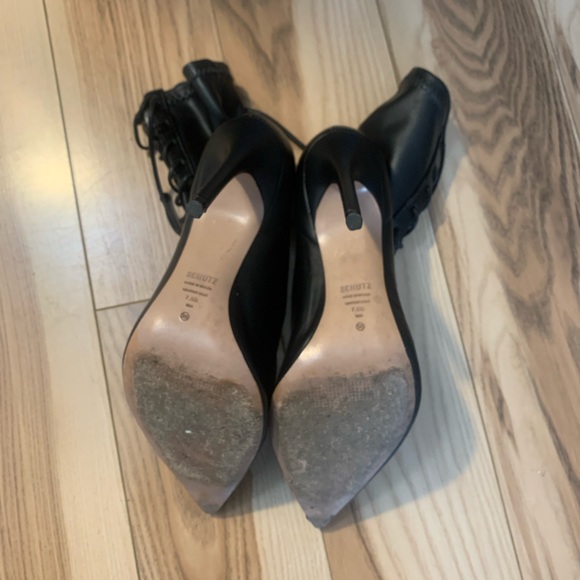 SCHUTZ | Shoes | Schutz Tennie
Elegant Black Laceup Ankle Bootie - Picture 5 of 10